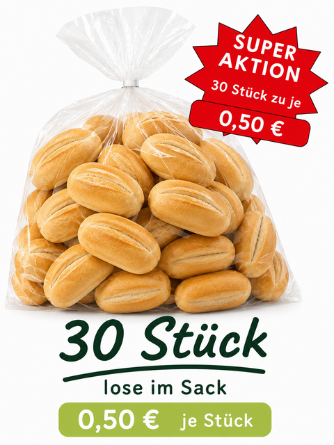 SUPER AKTION Helle Brötchen 30x70g